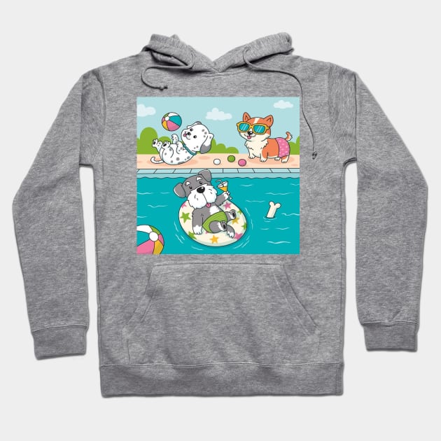 Party Pet Beach Swiming Hoodie by thexsurgent
